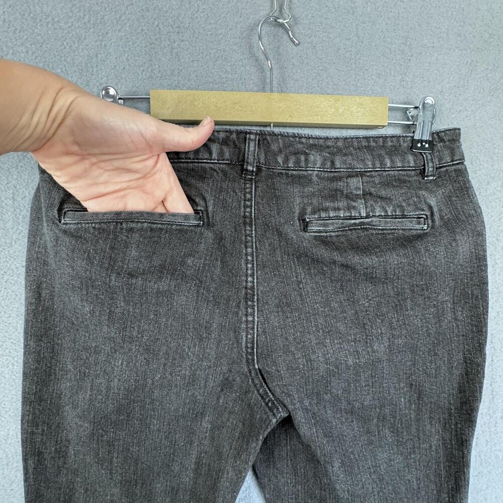 Lauren Jeans Co‎ Ralph Lauren Pants Womens 8 Charcoal Denim Slim Stretch Midrise - Picture 5 of 11